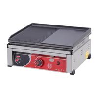 SilverInox 2601-2 Yarı Oluklu Döküm Izgara, 50 cm, LPG'li
