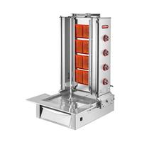 SilverInox 2166-A4 Alttan Motorlu Döner Ocağı, 4 Radyanlı, Doğalgazlı