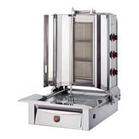 SilverInox 2165-B3 Alttan Motorlu Döner Ocağı, 3 Radyanlı, LPG'li