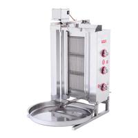 SilverInox 2165-U3L Üstten Motorlu Döner Ocağı, 3 Radyanlı, LPG'li