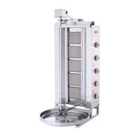 SilverInox 2167-U5L Üstten Motorlu Döner Ocağı, 5 Radyanlı, LPG'li