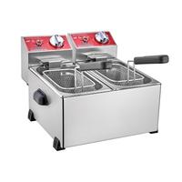 SilverInox 2141 Fritöz, 3+3 L, Elektrikli