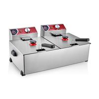 SilverInox 2701 Fritöz, 8+8 L, Elektrikli