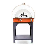 Empero PLF.PLS.D5.W.O Ev Tipi Taş Tabanlı 25 cm x 4 Pizza Kapasiteli Pizza ve Pide Fırını, Odunlu, Turuncu