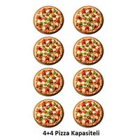 Empero EMP.5.5 30 cm x 4+4 Pizza Kapasiteli Çift Katlı Pizza Fırını, Elektrikli