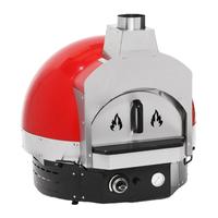 Empero SPO.H-70 Ev Tipi Taş Tabanlı Pizza Fırını, Gazlı, Kırmızı