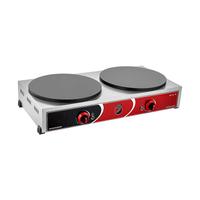 SilverInox 2178 Pleyt Krep Makinesi, İkili, 40 cm, Elektrikli, Inox