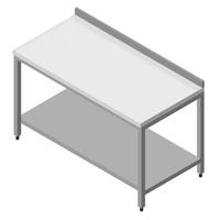 Öztiryakiler Çalışma Tezgahı Polietilen Tablalı Taban Raflı 120x60 Cm