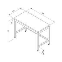 Öztiryakiler Çalışma Tezgahı Taban Rafsız Sırtsız 160*60