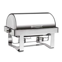 Öztiryakiler Chafing Dish 1/1 Düz Ayak 180 Derece Açılır Kapak
