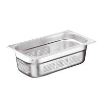 Öztiryakiler Gastronorm Küvet, Delikli, Standart, GN 1/3, 32.5x17.6x6.5