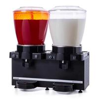 Samixir SM44 Panaromik Analog Twin Soğuk İçecek Dispenseri 22+22 L Fıskiyeli ve Karıştırıcılı Siyah