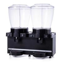 Samixir SM44 Panaromik Analog Twin Soğuk İçecek Dispenseri 22+22 L Fıskiyeli ve Karıştırıcılı Siyah