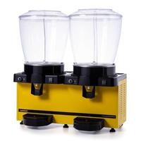 Samixir SS44 Panaromik Analog Twin Soğuk İçecek Dispenseri 22+22 Lt Fıskiyeli Sarı