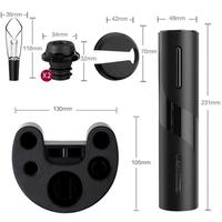 Vosco VNS-01 Wine Opener Otomatik Tirbuşon Şarap Açacağı, Elektrikli, Siyah