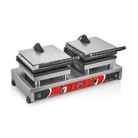 SilverInox 2148CK Çiçek+Kare Model Waffle Makinesi, Çiftli, Elektrikli