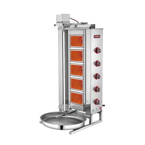 SilverInox 2167-U5 Üstten Motorlu Döner Ocağı, 5 Radyanlı, Doğalgazlı