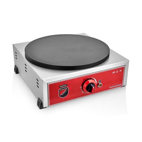 SilverInox 2177 Pleyt Krep Makinesi, Tekli, 40 cm, Elektrikli, Inox