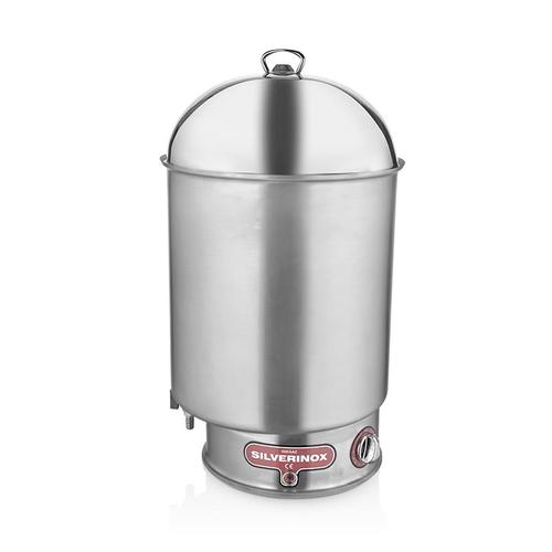 SilverInox 2046 Mısır Haşlama Kazanı, Elektrikli, 23 L