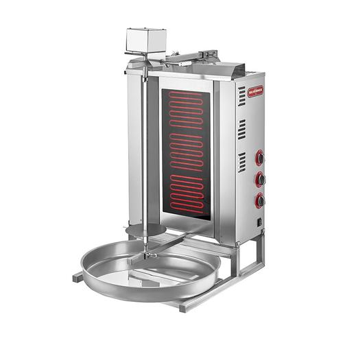 SilverInox ED-03 Üstten Motorlu Döner Ocağı, 3 Radyanlı, Elektrikli