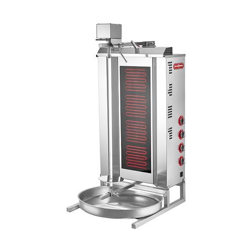 SilverInox ED-04 Üstten Motorlu Döner Ocağı, 4 Radyanlı, Elektrikli