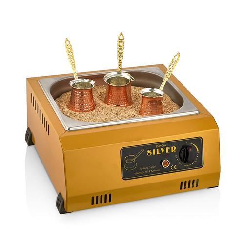 SilverInox 2179-G Kumda Kahve Makinesi, Gold