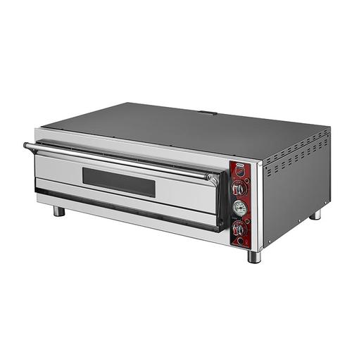SilverInox PF-62 4 30 cm x 4 Pizza Kapasiteli Tek Katlı Pizza Fırını, Elektrikli