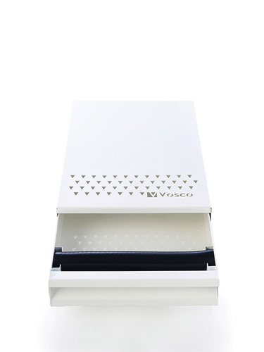 Vosco VSC-PCB Kahve Posa Çekmecesi Knock Box, Beyaz